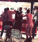 Bar Fight Pants Down