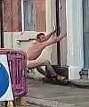 Naked Man Dances In The Street
