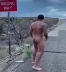 Naked Black Lad In The Street