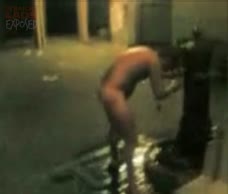 Man Washes Naked