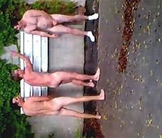 Aussie Lads Go For A Naked Run