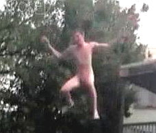 Lads Jump In The Pool Naked