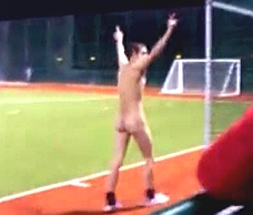 Naked Lad On The Pitch