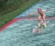 Naked Ski Jumping