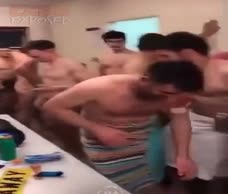 Rugby Lads In The Locker Room