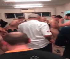 Rugby Team In The Locker Room   
