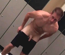 Naked Man At The Gym