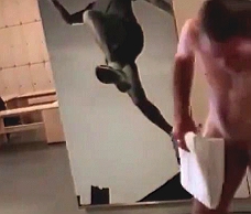 Naked Man At The Gym