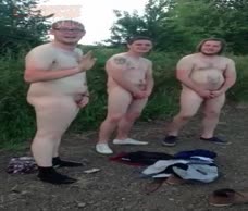 Lads Run Naked In A Field