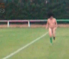 Naked Run On The Pitch