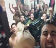 Naked Celebration In The Locker Room