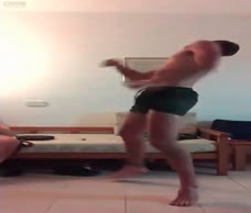 Lad Dances Naked