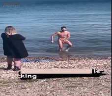 Naked Dude At The Beach