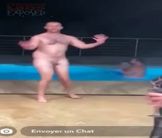 Naked Dude In The Pool