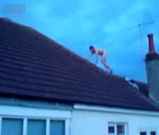 Naked Man On The Roof