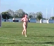 Rugby Dude On The Pitch