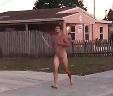Dude Goes For A Naked Run