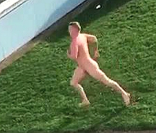 Dude Runs Naked