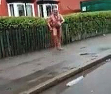 Naked Man In A Garden