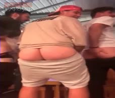 Ass Spanking On The Bar