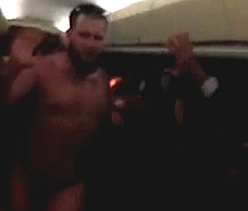 Naked Dude On A Coach