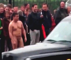 Naked Man In The Street 