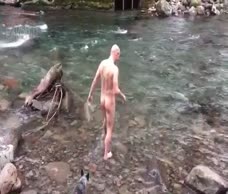 Naked River Swim 