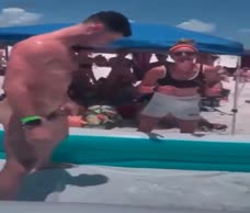 Naked Wrestling At The Beach