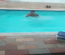 Lad Swims Naked