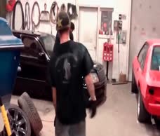 Mechanic Flashes His Dick