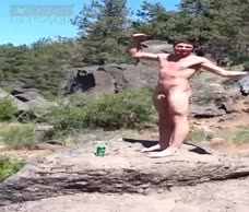 Lad Jumps Naked