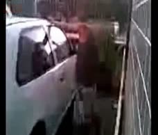 Lad Pissing On Car 