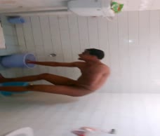 Indian Man In The Shower