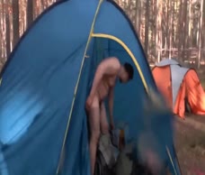 Naked Man In A Tent