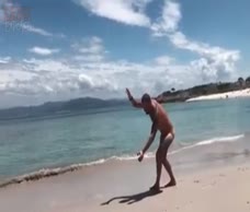 Naked Dude At The Beach