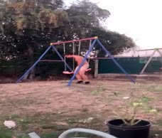 Dude On The Swing