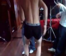 Lads Do A Strip Tease
