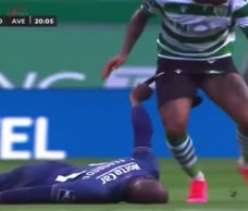Footballer Pops Out