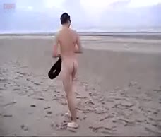 Naked Lad At The Beach
