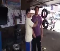Mechanic Pantsed