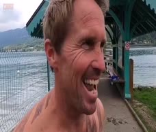 Dude Jumps Naked