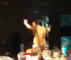 Fat Man Dances Naked