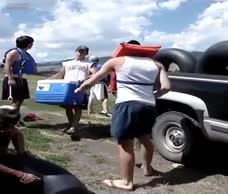 Lad Gets Pantsed