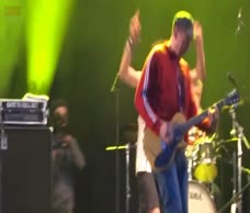 Lad Strips With The Band
