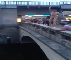 Naked Bridge Jump