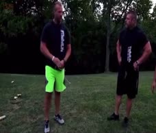 Muscle Dude Gets Pantsed