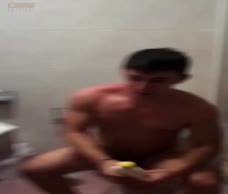 Naked Lad On The Bog