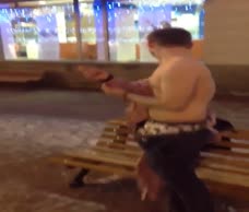 Lad Goes For A Naked Walk