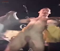 Dude Parties Naked