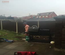 Rainy Barbecue Dude